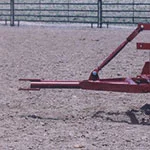tongue with screw jack for mini arena groomer